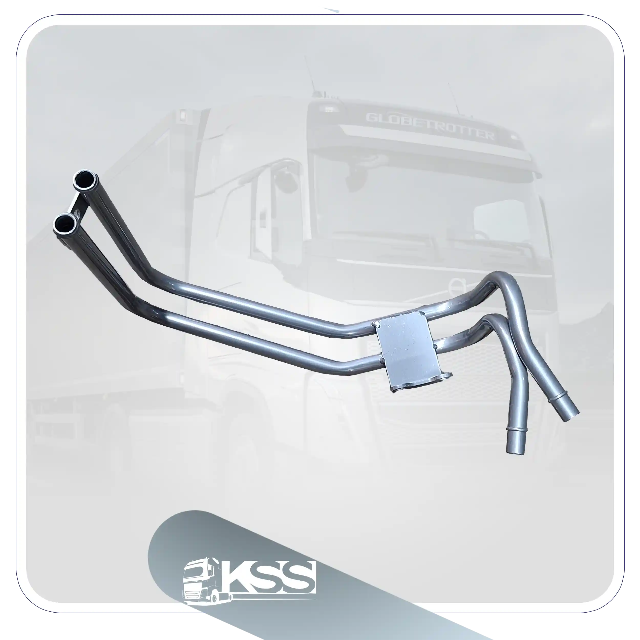 لوله دوقلو آب بغل شاسی ولوو FH500 | KSS | 21913681